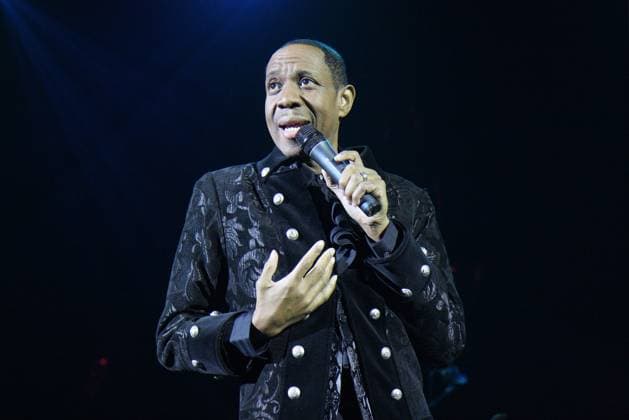 Freddie Jackson live at Brixton Academy, FREDDIE JACKSON Performing live at Brixton Academy, London, England. February 14th, 2010 stage concert live gig performance music half length black jacket singing CAP MAR Martin Harris London Great Britain Copyright: xMartinxHarris CapitalxPicturesx