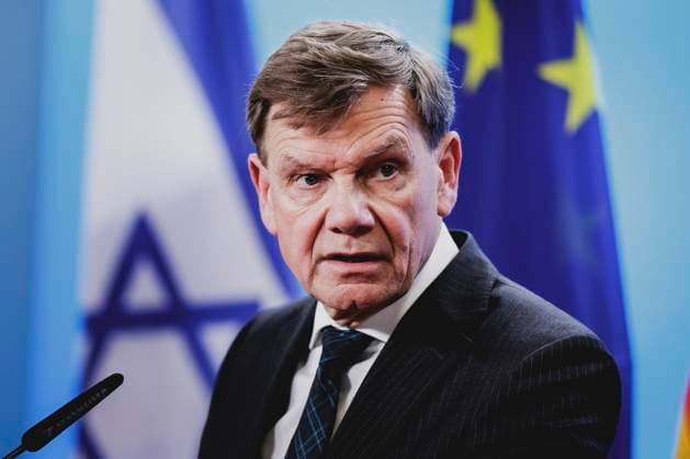 Johann Wadephul CDU , Federal Foreign Minister, photographed during a press conference together with his Israeli counterpart not in the picture in Berlin, 05 06 2025 Photographed on behalf of the Federal Foreign Office Berlin Germany Copyright: xFlorianxGaertner AAx