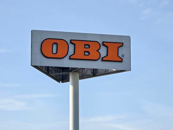 An advertising board with the Obi logo can be seen, with blue sky in the background on June 01, 2025 in Limburg an der Lahn, Germany Photo by Oliver Kaelke DeFodi Images An advertising board with the Obi logo can be seen, with blue sky in the background on June 1, 2025 in Limburg an der Lahn, Germany Photo by Oliver Kaelke DeFodi Images