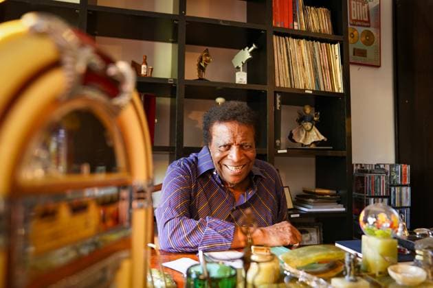 Mallorca, Spain, entertainer legend Roberto Blanco sits at his desk, surrounded by colorful greeting cards for his 88th birthday and memorabilia from an incredible 70 years of uninterrupted work in show business a unique success story that shows him visibly proud and full of joie de vivre A moment that honors Copyright: xJOERANxSTEINSIEKx