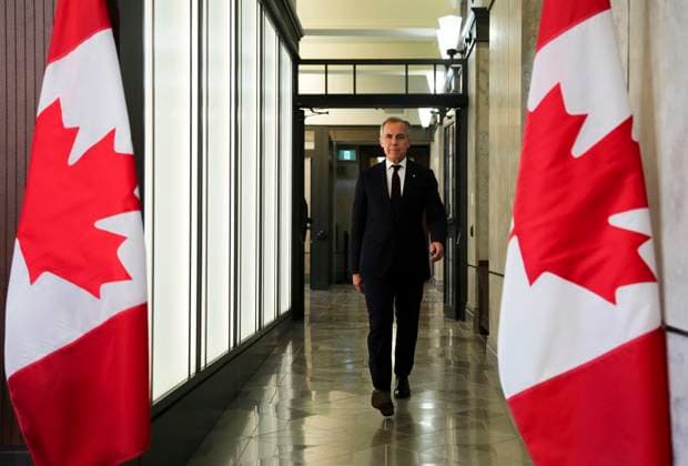 June 6, 2025, Ottawa, On, CANADA: Prime Minister Mark Carney arrives to hold a press conference on Parliament Hill in Ottawa on Friday, June 6, 2025. Ottawa CANADA  - ZUMAc35_ 20250606_zaf_c35_197 Copyright: xSeanxKilpatrickx