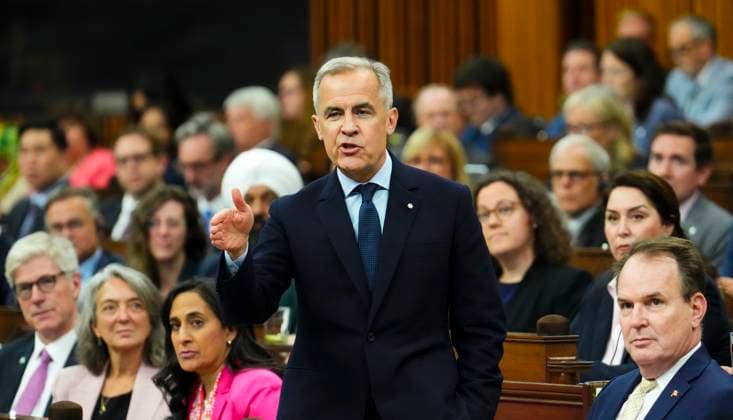 June 11, 2025, Ottawa, On, CANADA: Prime Minister Mark Carney responds to a question during question period in the House of Commons to Parliament Hill in Ottawa on Wednesday, June 11, 2025. Ottawa CANADA  - ZUMAc35_ 20250611_zaf_c35_125 Copyright: xSeanxKilpatrickx