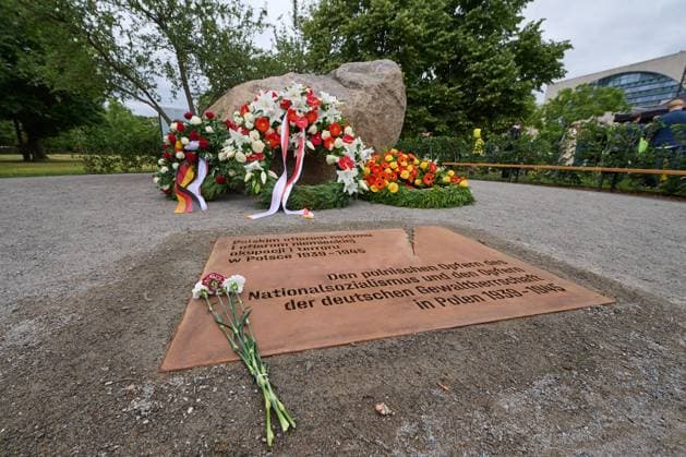A temporary memorial to the victims of the German occupation Copyright: epd-bild ChristianxDitsch epd-Gedenkort_Polen1-kopieren