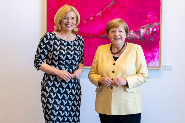 Julia Kloeckner, President of the Bundestag, meets former Federal Chancellor Angela Merkel, CDU Berlin, 17 06 2025 Berlin Germany Copyright: xThomasxImox