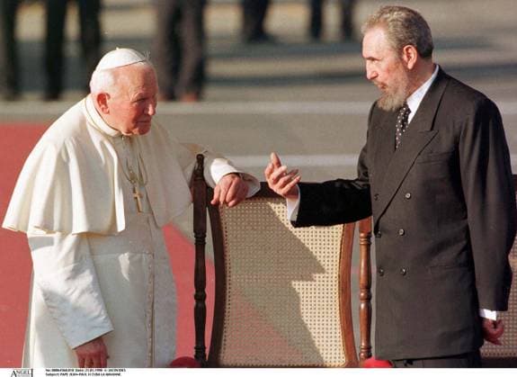 Papst JEAN Paul II Kuba DIE HAVANNE FIDEL CASTRO FLUGHAFEN Visite Plan Gewächshaus  Copyright: xDOMINIQUExJACOVIDESx xBESTIMAGExDOMINIQUExJACOVIDESx xBESTIMAGEx