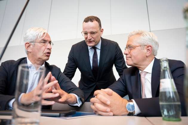 Bundestag parliamentary group, CDU CSU, Jens Spahn, Norbert Röttgen, Steffen Bilger Press statement, Bundestag, Bundestag parliamentary group, CDU CSU, Chairman, Jens Spahn, CDU, Norbert Röttgen, Steffen Bilger, First Parliamentary Secretary Berlin Berlin GER