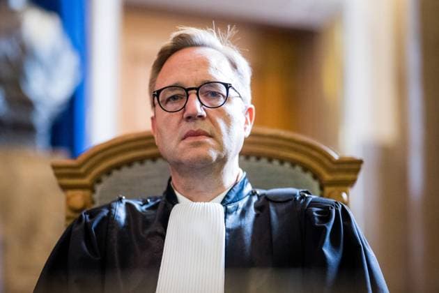 Chairman of the court Philippe Morandini pictured during a press conference of the Court of Cassation (High Court - Hof Van Cassatie - Cour de Cassation), in Brussels, Friday 27 June 2025. For the first time, the heads of the Court of Cassation, together with the First Presidents of the Courts of Appeal and Labour, the Public Prosecutors at the Courts of Appeal and the Federal Prosecutor, will issue a joint declaration. They will call on the federal government and the House of Representatives to fully recognize the Judiciary as a State power in its own right.  JASPERxJACOBS 127917943