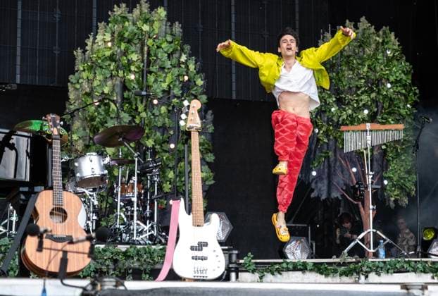 DENMARK Tinderbox music festival 2025 British Jacob Collier performs at Tinderbox music festival in Odense on Friday, June 27, 2025 , Odense Denmark  Copyright: HellexArensbak HellexArensbakx spdk20250627-182728-L