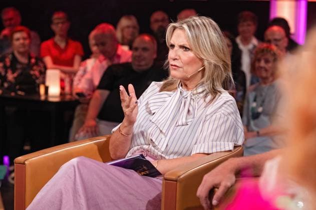 MDR Riverboat presenter Kim Fisher on the occasion of the recording of the MDR talk show Riverboat on 27 06 2025 at Mediacity Leipzig 20250627ADO0134