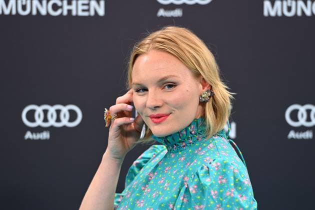 Rosalie THOMASS actress, single picture, cropped single motif, portrait, portrait, portrait red carpet, red carpet, opening 42 Filmfest Munich on 28 06 2024 Gasteig HP8