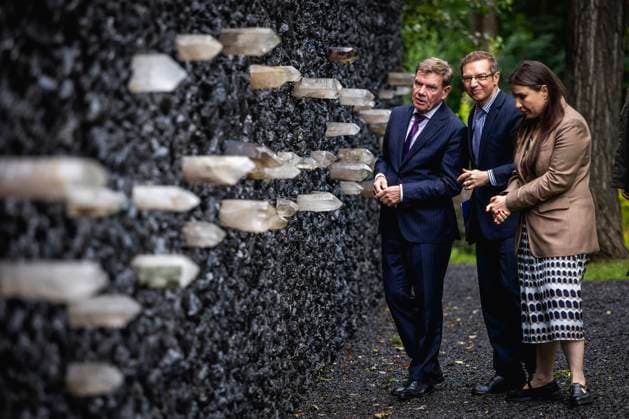Johann Wadephul CDU , Federal Foreign Minister, visits Babyn Yar, a Holocaust memorial in Kyiv, 30 06 2025 Photographed on behalf of the Foreign Office Kyiv Ukraine Copyright: xJulianexSonntag AAx