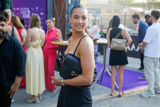 Berlin Fashion Week LASCANA Fashion Show Berlin, 2 7 2025 Amira Aly arriving at the LASCANA Fashion Show as part of the Fashion Week in Berlin Berlin Copyright: xMatthiasxGränzdörferx