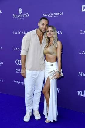 Andrej Mangold and Annika Jung at the LASCANA SUMMER CLUB as part of Berlin Fashion Week at Maaya in Berlin on 02 07 2025