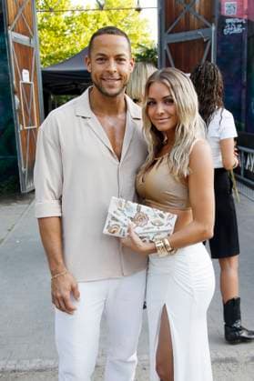 Andrej Mangold and Annika Jung at the Lascana Summer Club event at Fashion Week S S 2026 at Maaya Berlin, 02 07 2025 Foto:xM.xWehnertx xFuturexImagex lascana_5713