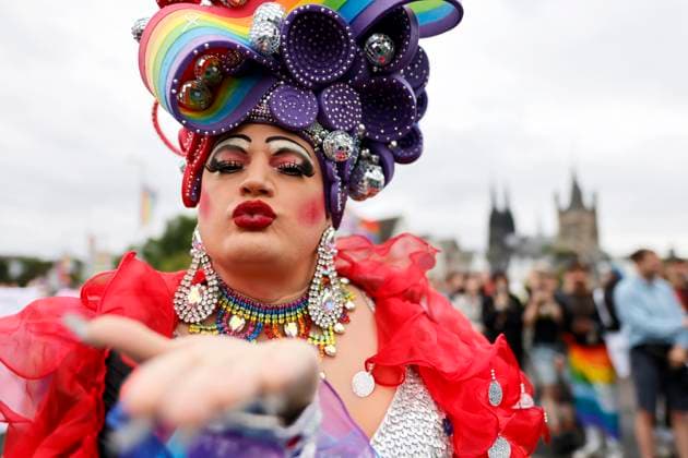 CSD visitors at the annual CSD parade as part of Cologne Pride 2025 in Cologne Cologne, 06 07 2025 NRW Germany Copyright: xChristophxHardtx