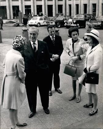 Heirs Heiress Members of Royal Family Celebrities 5 May 1969 – Anniversary service of Save The Children Fund the Thanksgiving service found Today in the St Paul S Cathedral instead of the Photo shows Lord Louis Mountbatten, a Friend left , Today in St Paul S – with from left to right Mr David Hicks Lady Brabourne and Lady Pamela Hicks  Copyright: xUnitedxArchivesx xkpaxKeystonex 19690505_baf_k09_043