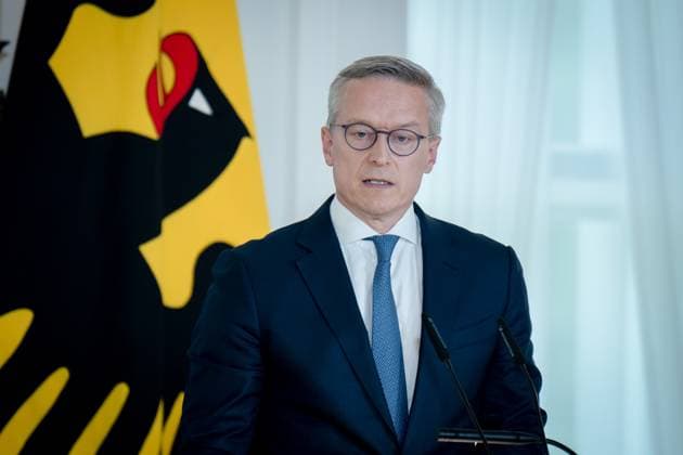 Karsten Wildberger, Federal Minister Schloss Bellevue, Berlin, Presentation of the final report for an effective state, Karsten Wildberger, Federal Minister for Digitalization and State Modernization Berlin Berlin GER