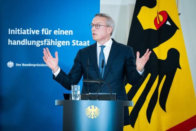 Karsten Wildberger, Federal Minister Schloss Bellevue, Berlin, Presentation of the final report for an effective state, Karsten Wildberger, Federal Minister for Digitalization and State Modernization Berlin Berlin GER