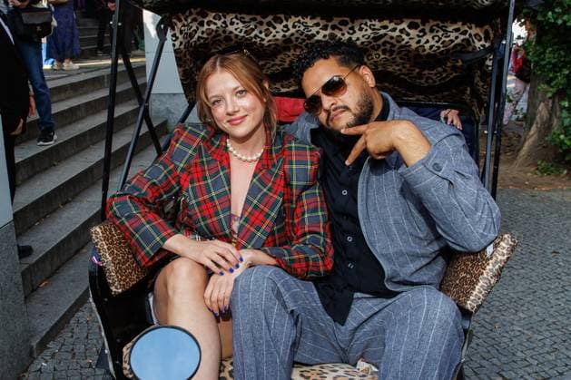 Premiere SchwarzeSchafe Jella Haase and Yasin Harrouk at the premiere of SchwarzeSchafe at the cinema in the Kulturbrauerei on 15 07 2025 in Berlin Copyright: xEventpressxKochanx