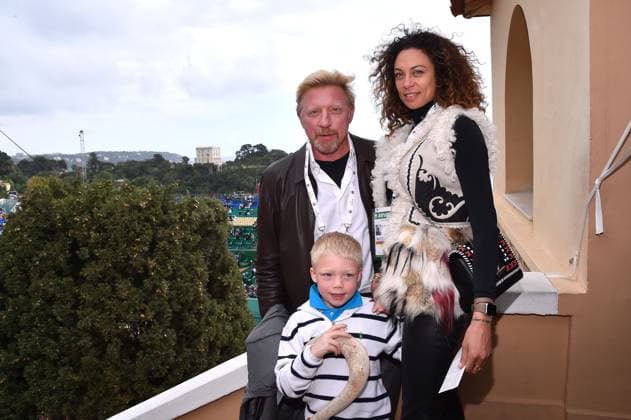 Boris Becker with his wife Lilly and son Amadeus during the Monte Carlo Rolex Masters 2017 final in Monaco, April 23rd, 2017 Bruno Bebert Bestimage Borsi Becker with his wife Lilly and their son Amadeus at the Monte Carlo Rolex Masters 2017 final in Monaco April 23rd, 2017 Monaco Monaco Monaco  Copyright: xBrunoxBebertx xBestimagexBrunoxBebertx xBestimagex