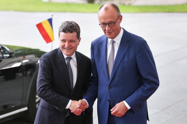 Berlin, Germany, 18 07 2025 Federal Chancellery Visit by Romanian President Nicusor Dan and Federal Chancellor Friedrich Merz CDU Copyright: xdtsxNachrichtenagenturx dts_76576