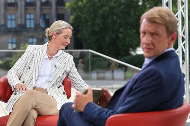 Berlin, Germany, 20 07 2025 ARD summer interview Alice Weidel AfD in conversation with Markus Preiß, Head of ARD Capital City Studio Copyright: xdtsxNachrichtenagenturx dts_76693