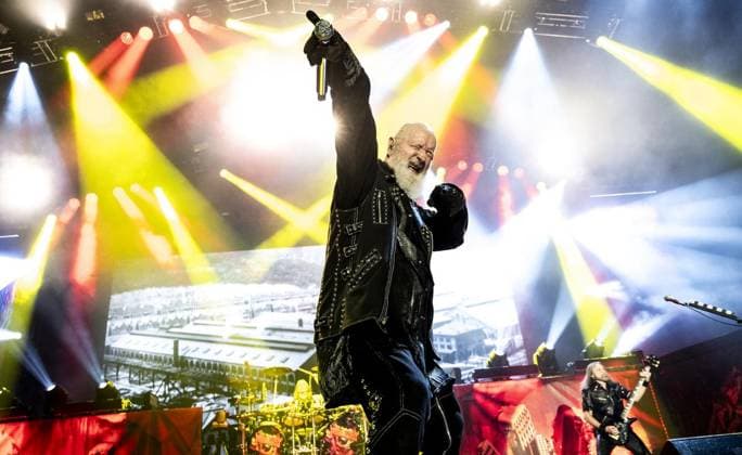 Judas Priest in Oberhausen FOR EDITORIAL PURPOSES ONLY EDITORIAL USE ONLY p The British heavy metal band Judas Priest will play on July 20, 2025 as part of their Invincible Shield Tour at the Rudolf Weber Arena in Oberhausen Germany North Rhine-Westphalia Oberhausen Copyright SebastianxKonopka Copyright: SebastianxKonopka doc81lemwivfteh2776nvz ,EDITORIAL USE ONLY Copyright: SebastianxKonopka