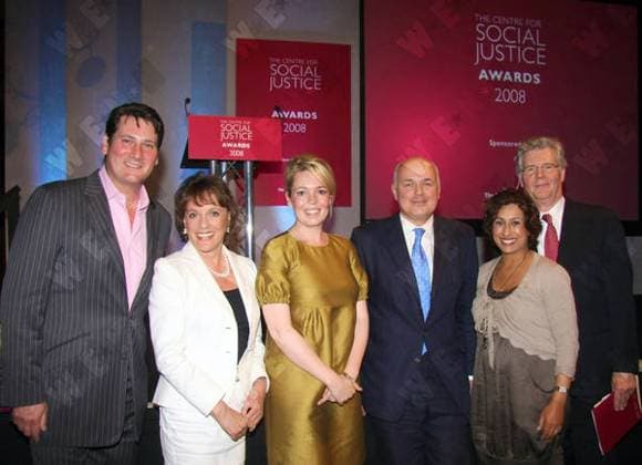Tony Hadley, Ester Rantzen, Olivia Colman, Iain Duncan Smith, Saira Kahns and James Fox Centre For Social Justice Awards 2008 inside at the The Great Hall at JP Morgan. London, England - 16.07.08, London, United Kingdom Gabor Scott WENN 1979442.jpg