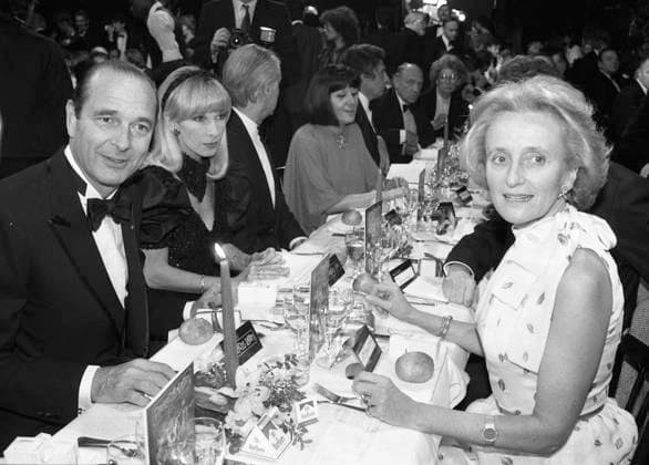 Archives Dany Saval, Jacques Chirac and his wife Bernadette Loulou Gastés 75th birthday party at the Paradis Latin, organized by Line Renaud March 18, 1983 Jean Claude Woestelandt Bestimage Paris France  Copyright: xJEAN-CLAUDExWOESTELANDTx xBESTIMAGExJEAN-CLAUDExWOESTELANDTx xBESTIMAGEx