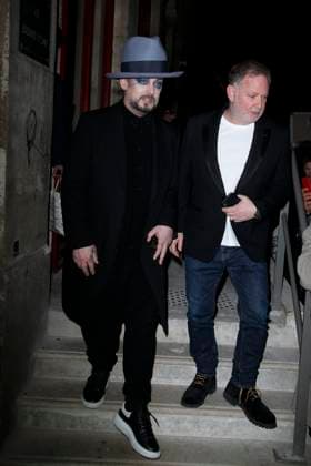Boy George Celebrities are leaving the spring summer 2020 Haute Couture fashion show Jean Paul Gaultier at the Châtelet theater in Paris on January 22, 2020 Christophe Clovis Veeren Ramsamy Bestimage Celebrities are leaving the spring summer 2020 Haute Couture fashion show Jean Paul Gaultier at the Châtelet theater in Paris on January 22, 2020 Paris France  Copyright: xVeerenx-ChristophexClovisx xBestimagexVeerenx-ChristophexClovisx xBestimagex