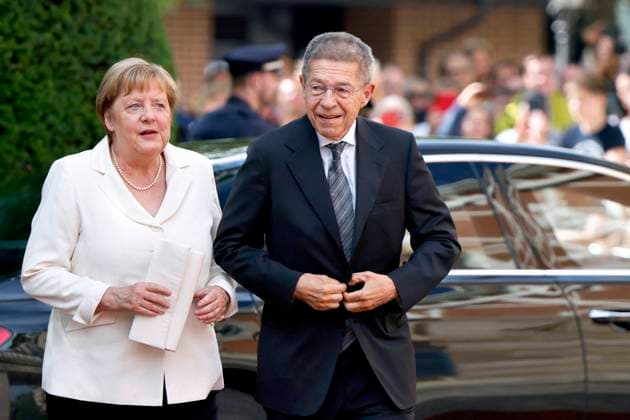 Former Federal Chancellor Angela Merkel CDU and her husband Joachim Sauer at the opening of the 113 Richard Wagner Festival 2025 with the new production of Die Meistersinger von Nürnberg at the Bayreuth Festspielhaus Bayreuth, 25 07 2025 Bavaria Germany Copyright: xChristophxHardtx