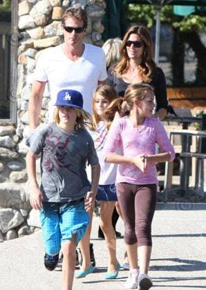 Rande Gerber, Presley Gerber, Kaia Gerber and Cindy Crawford stop by Starbucks after a bicycle ride in Malibu Los Angeles, California - 14.11.09 * MAN CHARGED OVER CRAWFORD AND GERBER EXTORTION PLOT Cops in the U.S. have launched an international manhunt after charging a suspect over an attempt to extort $100,000 (£62,500) from CINDY CRAWFORD and her husband RANDE GERBER. Gerber paid Edis Kayalar, the acquaintance of a former nanny, $1,000 (£625) to keep a controversial snap of their young daughter bound to a chair in revealing clothing away from the media and internet. But Kayalar threatened to sell the picture to the press for $500,000 (£312,500) before he was deported to his native Germany in September (09). He continued his threats WENN 2655200.jpg