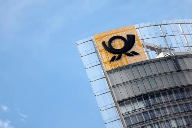 The Post Tower in Bonn is the headquarters of Deutsche Post AG Themed image, symbolic image Bonn, 04 08 2025 NRW Germany Copyright: xChristophxHardtx