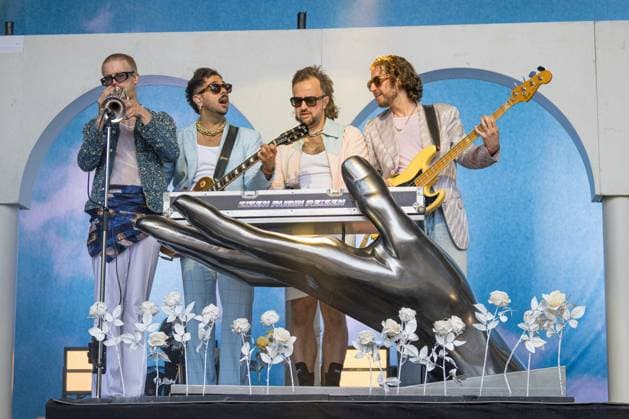 Ribnitz Damgarten, Germany 09 August 2025 About You Pangea Festival 2025 In the picture Roy Bianco and The Abbrunzati Boys Copyright: xFotostandx xVoelkerx