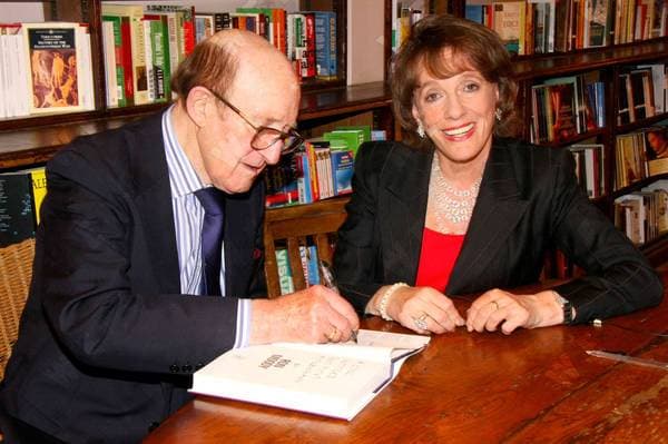 Ron Moody and Esther Rantzen Ron Moody attends a book signing for his new book A Still Untitled (Not Quite) Autobiography at Daunt Books London, England - 27.09.10, London, United Kingdom WENN 3024213.jpg