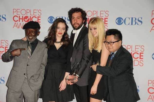 The 2012 People s Choice Awards Press Room Jan. 11, 2012 - Los Angeles, California, U.S. - Garrett Morris, Kat Dennings, Jonathan Kite, Beth Behrs and Matthew Moy Attending The 2012 People s Choice Awards Press Room held at the Nokia Theatre in Los Angeles, California on 1 11 12. 2012 Copyright: xD.xLongx