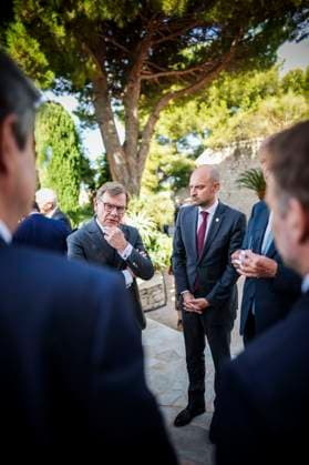 Trip of the Federal Minister of Foreign Affairs Johann Wadephul CDU , to the German-French Council of Ministers in Toulon 29 August 2025 and meets his counterpart Jean Noel Barrot Toulon, 29 08 2025 Photographed on behalf of the Foreign Office Toulon FRANCE Copyright: xDominikxButzmann AAx