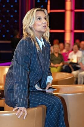 MDR Riverboat presenter Kim Fisher on the occasion of the recording of the MDR talk show Riverboat on 29 08 2025 at Mediacity Leipzig 20250829ADO0004