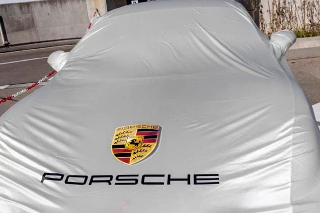 Porsche Center Stuttgart Facade with logo of the car manufacturer Porsche Design Tower 29 08 2025 Stuttgart, Baden Württemberg, Germany