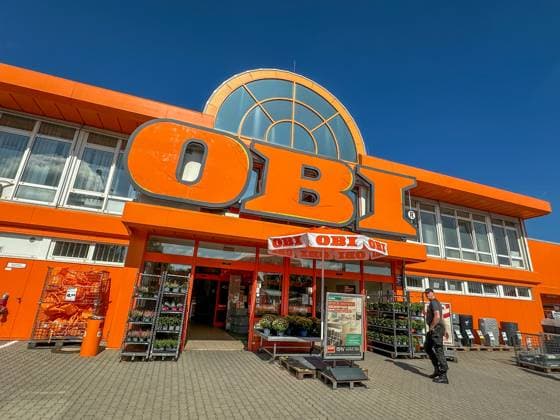OBI DIY store, exterior view Strausberg, Brandenburg, DEU, Germany, 30 08 2025