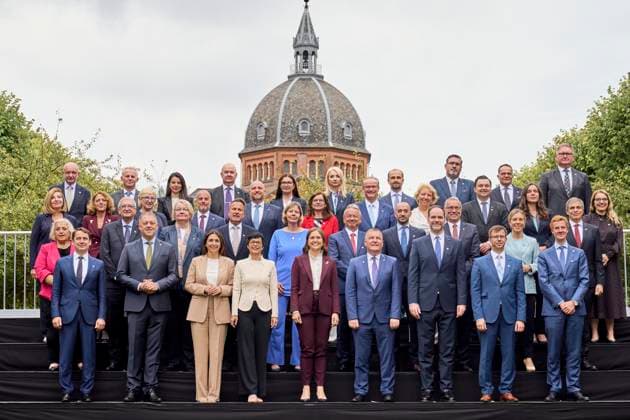 Danish EU Presidency Family photo with European ministers, representatives from candidate countries, and commissioner Family photo with European ministers from EU countries, representatives from candidate countries, and EU commissioner The Danish presidency on the occasion of an informal minis  Copyright: RitzauxScanpix ThomasxTraasdahlx spdk20250902-121702-L
