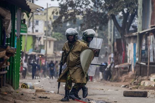 Demonstration against high cost of living in Kenyan capital Nairobi NAIROBI, KENYA - JULY 19: Police intervene people, take part in a demonstration held against the rising the cost of living, in Nairobi, Kenya on July 19, 2023. Nayrobi Kenya. Editorial use only. Please get in touch for any other usage. Copyright: x2025xAnadoluxGeraldxAndersonx