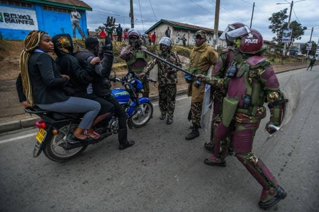 Demonstration against high cost of living in Kenyan capital NAIROBI, KENYA - JULY 07: Police intervene people, take part in a demonstration held against the rising the cost of living, in Nairobi, Kenya on July 07, 2023. Nayrobi Kenya. Editorial use only. Please get in touch for any other usage. Copyright: x2025xAnadoluxGeraldxAndersonx
