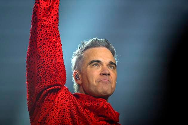 British singer Robbie Williams performs in Prague, September 7, 2025. (CTKxPhoto KaterinaxSulova) CTKPhotoP2025090707155  CTKPhotoP2025090707155