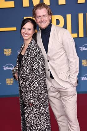 Nadja Jo Klapper and Johannes Heinrichs at the Call my Agent Berlin series premiere Disney on 8 09 2025 in Berlin Call My Agent Berlin series premiere in Berlin