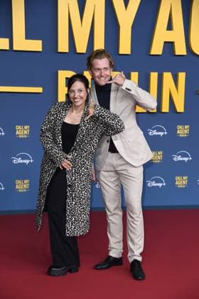 Johannes Heinrichs and Nadja Jo Klapper at the world premiere of Disney Original Series Call My Agent Berlin in Berlin on 08 09 2025