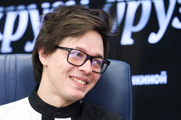 RUSSIA, MOSCOW - SEPTEMBER 10, 2025: Actor and singer Alexander Kazmin is seen during a press conference to discuss a festival that is taking place in Moscow and St Petersburg from August 2025 to February 2026 to celebrate the 80th anniversary of the birth of composer Alexander Zhurbin Moscow Russia - ZUMAt113 20250910_zaa_t113_262 Copyright: xValeriaxKaluginax