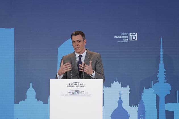Spanish Prime Minister Pedro Sanchez MADRID, SPAIN - JANUARY 12: Spanish Prime Minister Pedro Sanchez makes the closing speech during the 13th International Finance Forum - Spain Investors Day in Madrid, Spain on January 12, 2023. Madrid Spain. Editorial use only. Please get in touch for any other usage.  Copyright: x2025xAnadoluxBurakxAkbulutx