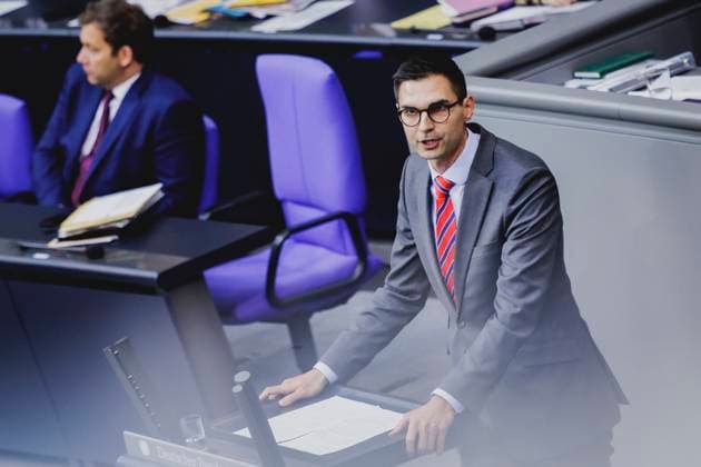 Sepp Mueller, Member of the German Bundestag CDU , recorded during the deliberations on the Budget Act 2025 in the German Bundestag in Berlin, 16 09 2025 Berlin Germany Copyright: xFlorianxGaertnerx
