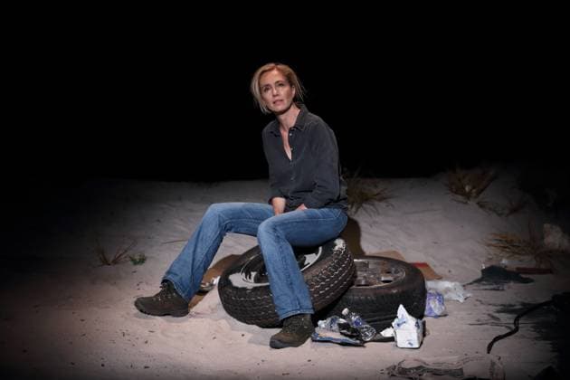 Ursina Lardi during the photo rehearsal for Die Seherin at the Schaubühne am Lehniner Platz in Berlin, September 17, 2025 Play and direction Milo Rau Stage and costumes Anton Lukas Premiere is on September 19, 2025 Schaubühne Berlin Die Seherin